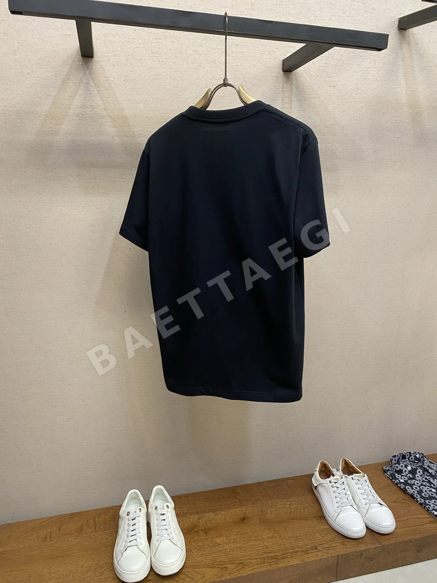 로에베 컬러 블록 코튼 반팔 티셔츠 상세 이미지 2