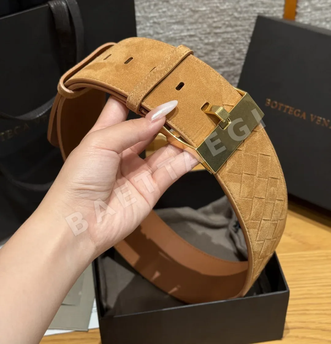 보테가베네타 인트레치아토 스웨이드 벨트 상세 이미지 3