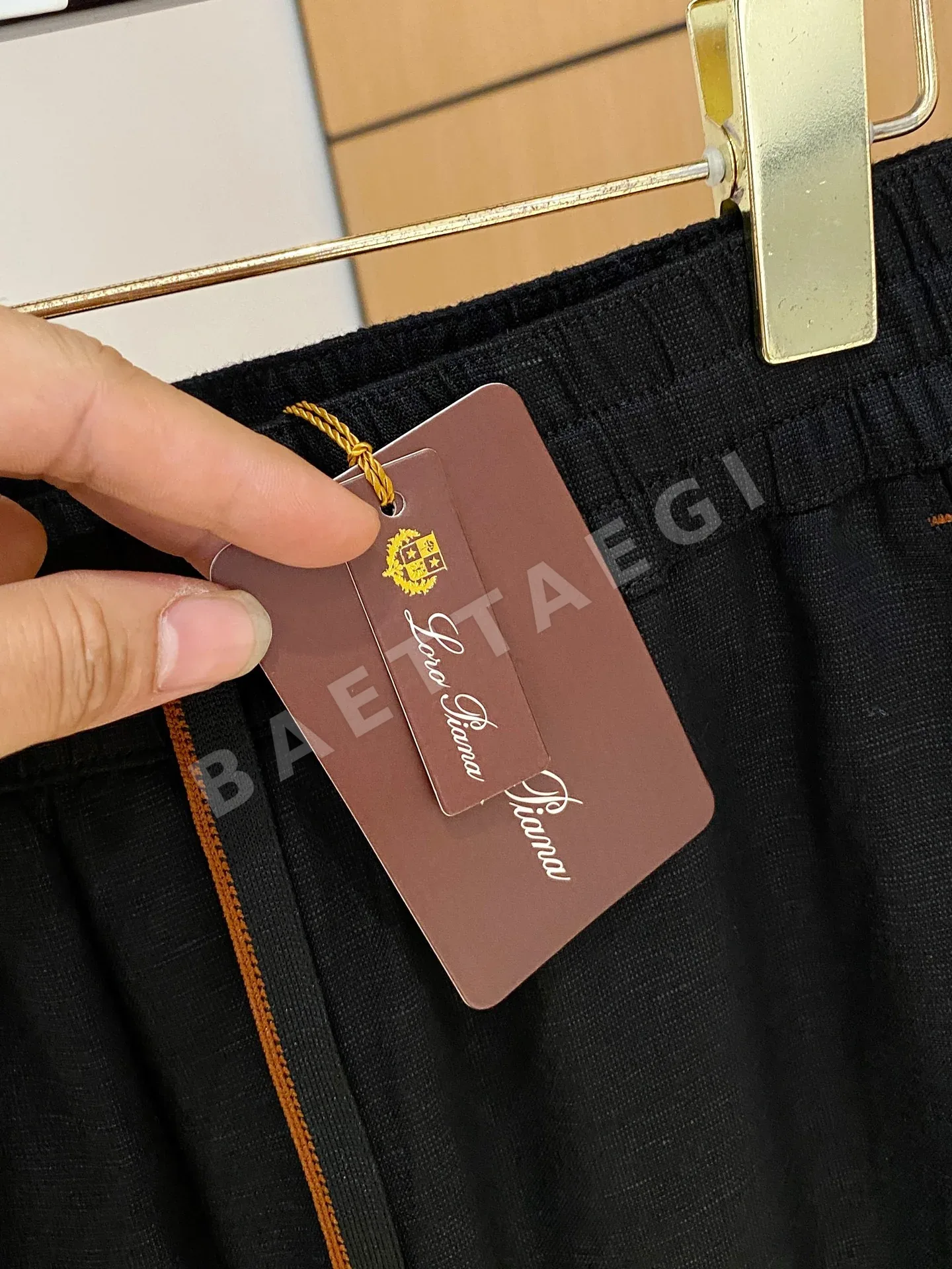 로로피아나 린넨 혼방 남성 바지 상세 이미지 6