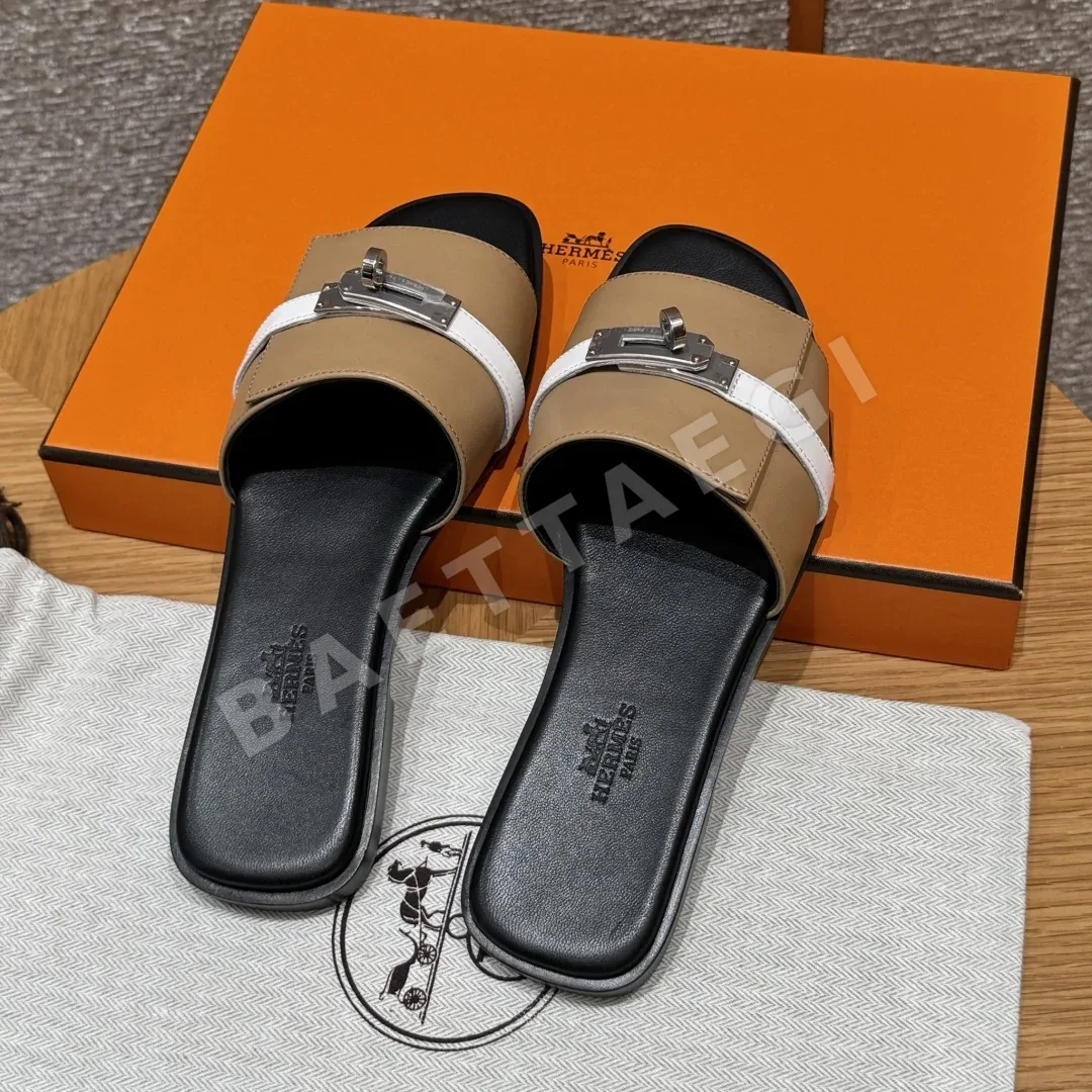 에르메스 줄리아 샌들 내추럴베이지 카프스킨 켈리 스타일 상세 이미지 4