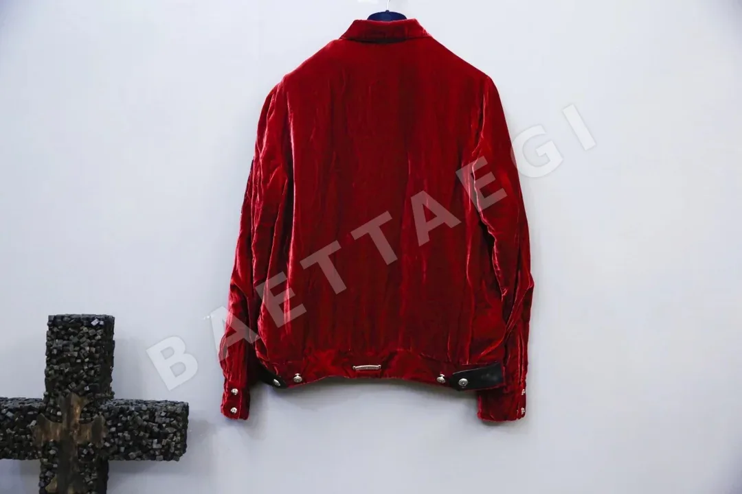 크롬하츠 레드벨벳 코튼 혼방 남성 자켓 상세 이미지 8