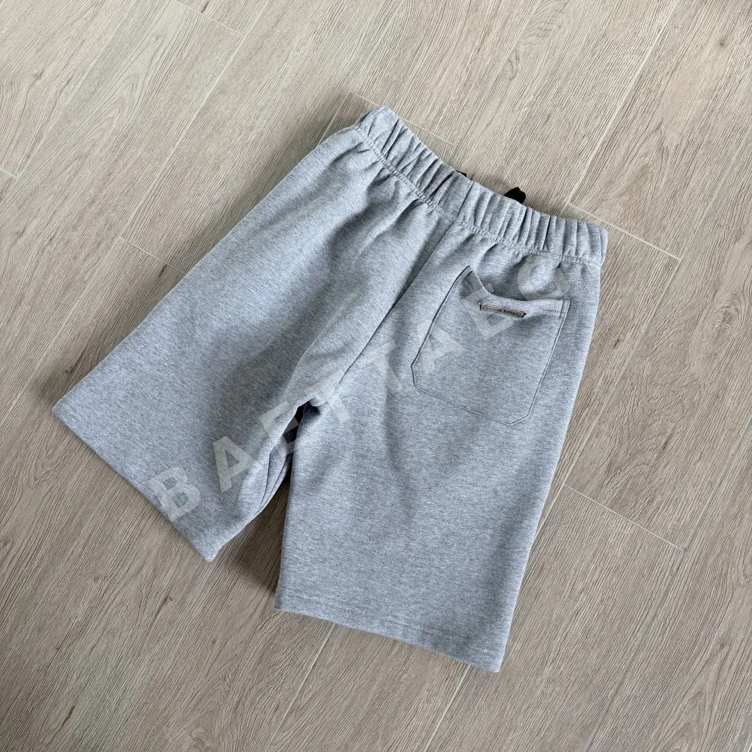 크롬하츠 그레이 램스킨 크로스 장식 남성 반바지 상세 이미지 4