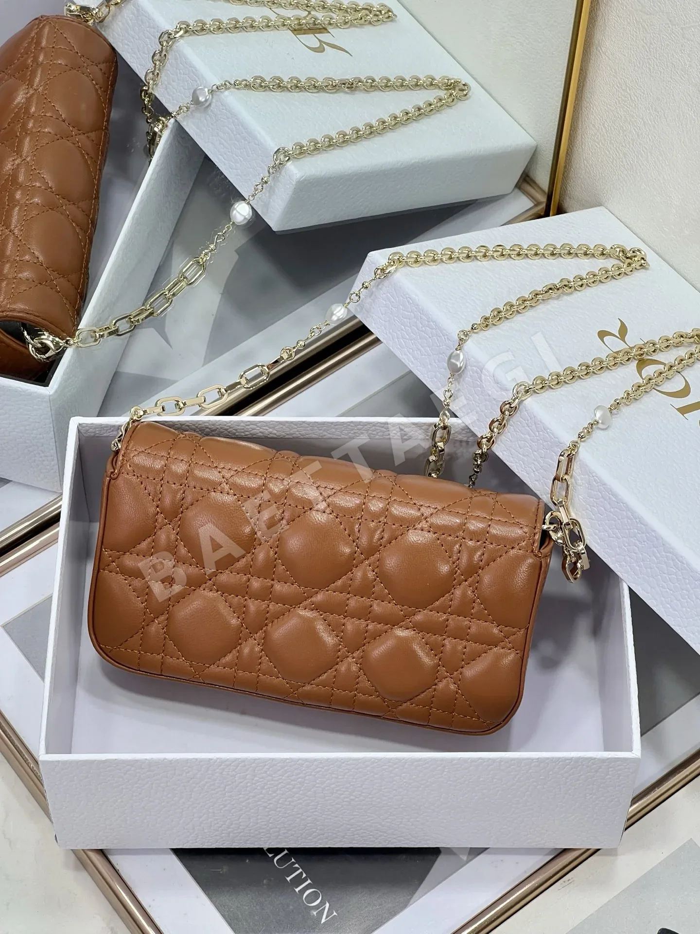 디올 마이 카나쥬 램스킨 체인 크로스백 상세 이미지 4