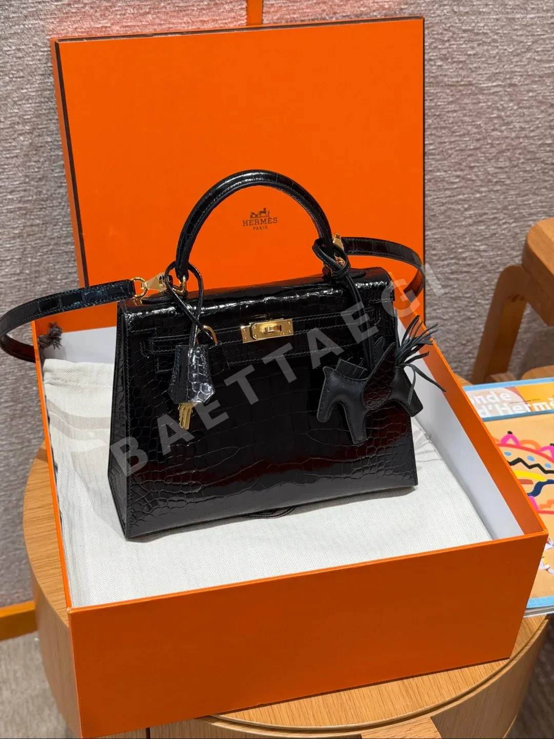 에르메스 켈리 악어가죽 가방 상세 이미지 2