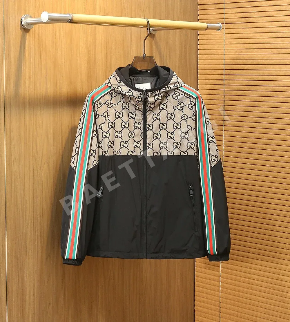 구찌 모노그램 패치워크 후드 재킷 P395
