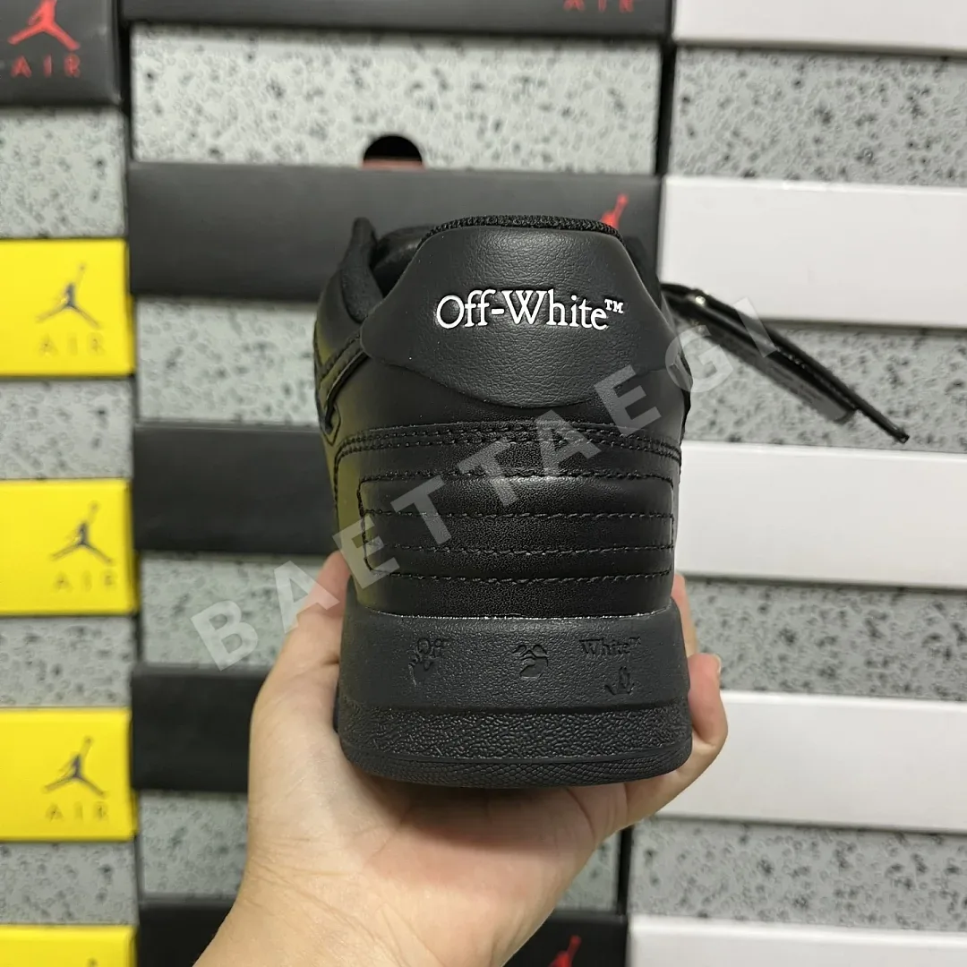 오프화이트 [YC/3A] 아웃 오브 오피스 OOO 로우 탑스 올블랙 202435 Off White Out Of Office OOO Low 상세 이미지 4