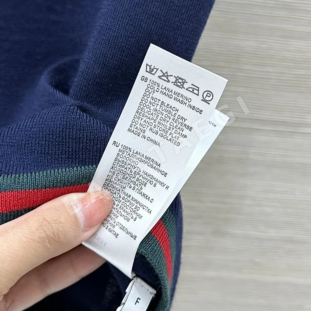 구찌 여성 실크 울 반팔 탑 상세 이미지 9