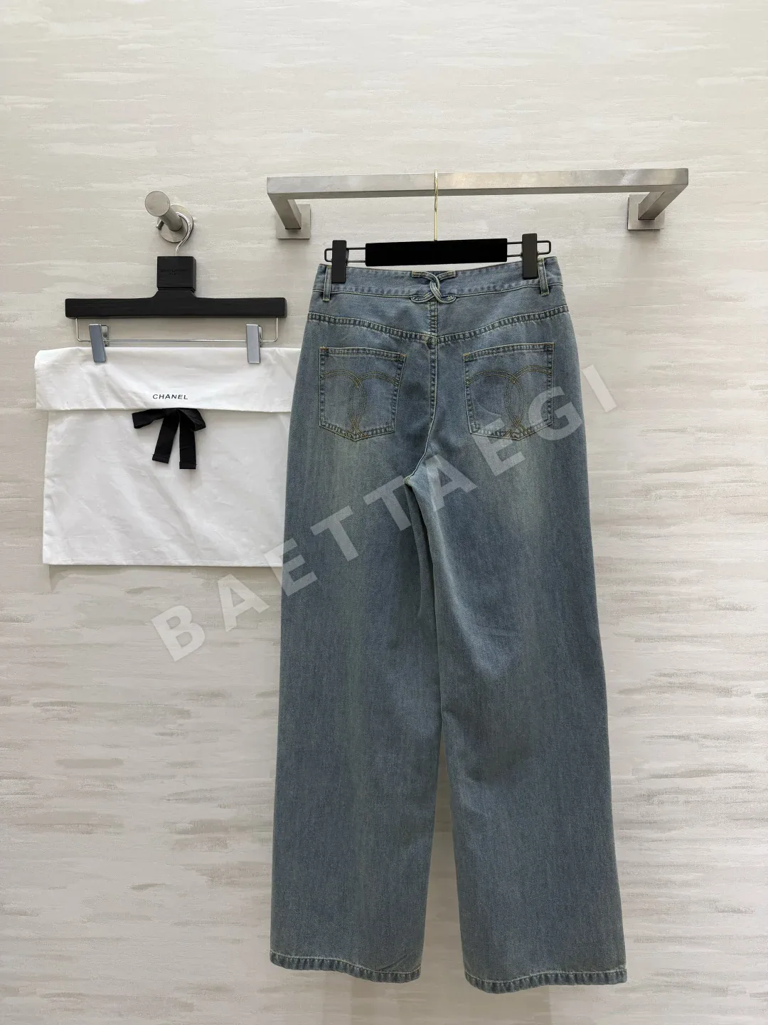샤넬 스트레이트 레그 여성 바지 상세 이미지 9
