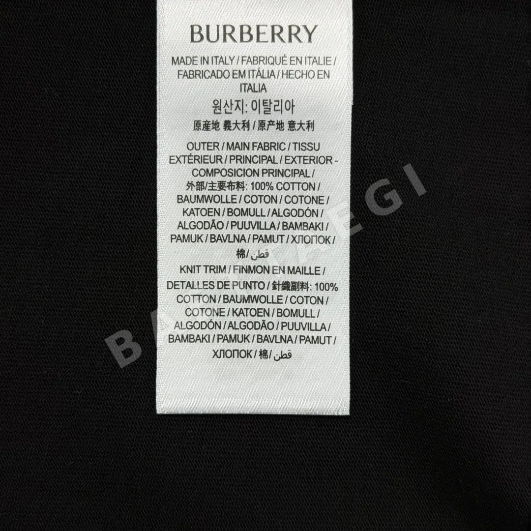 버버리 체크 코튼 남성 반팔 티셔츠 상세 이미지 9