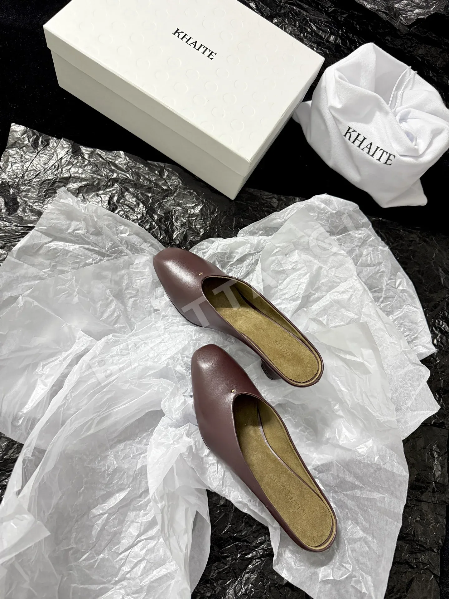 케이트 스퀘어토 로우힐 슬립온 뮬러 신발 상세 이미지 3