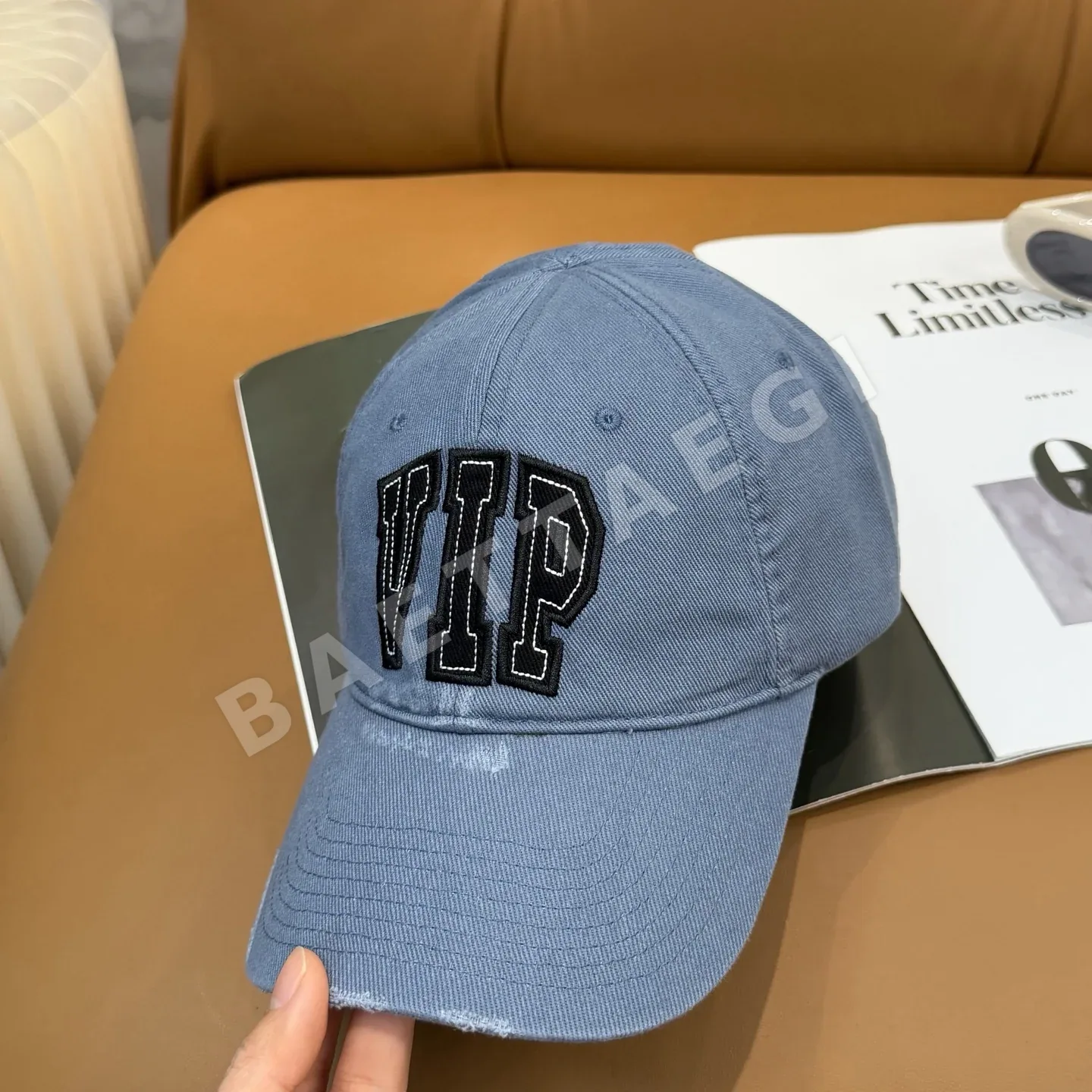 발렌시아가 자수 로고 야구모자 상세 이미지 2