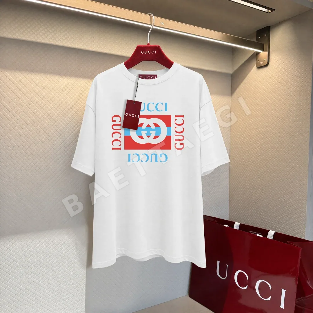 구찌 클래식 컬러 블록 반팔 티셔츠 88184