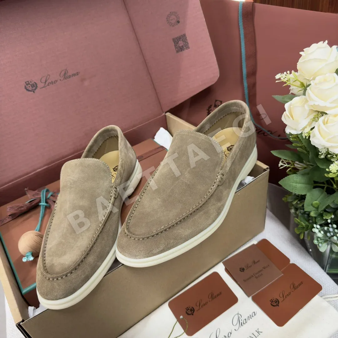 로로피아나 LPSummer Walk 남성용 화이트 로퍼 상세 이미지 8