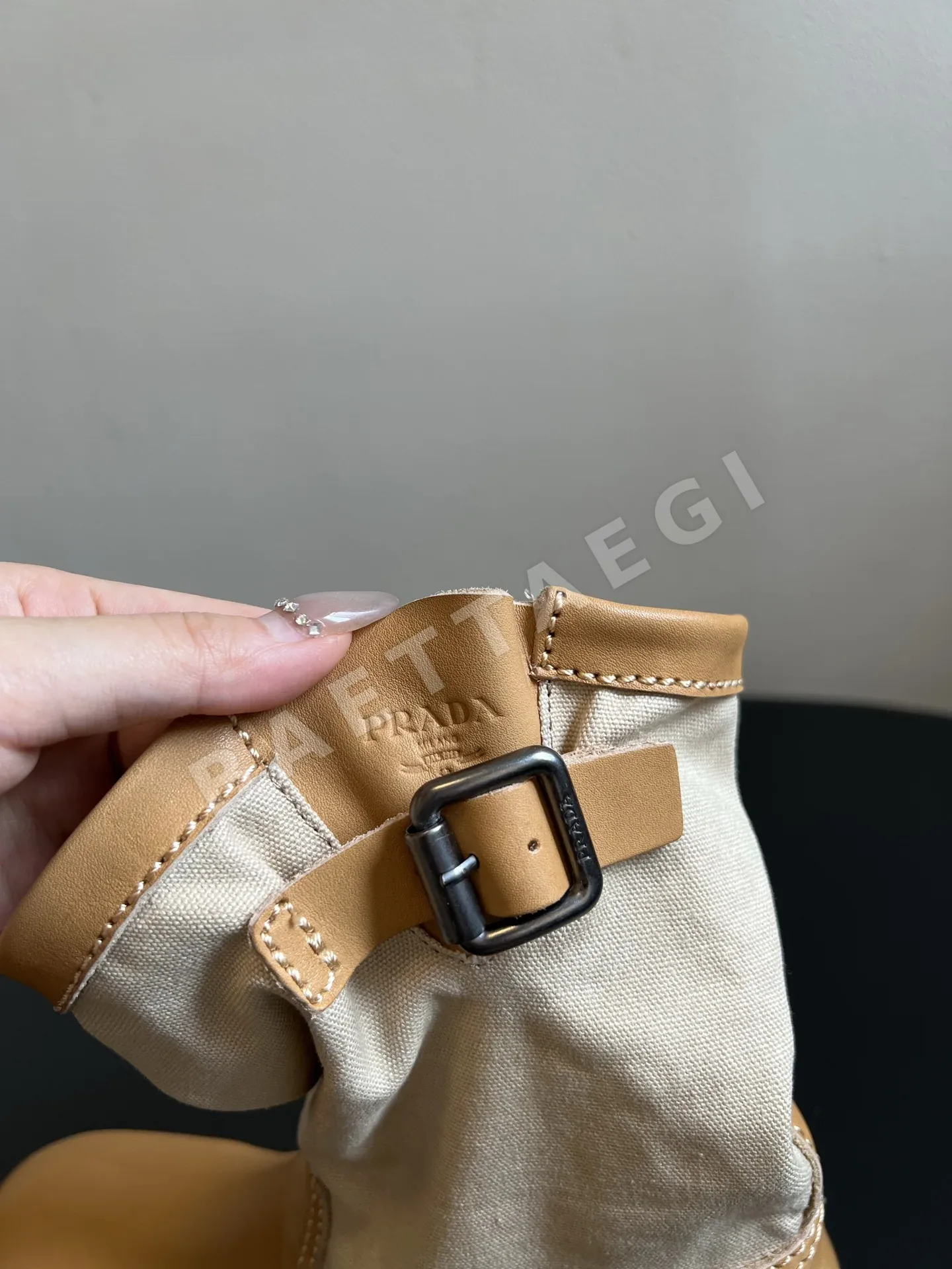 프라다 패치워크 레트로 앵클 부츠 상세 이미지 9