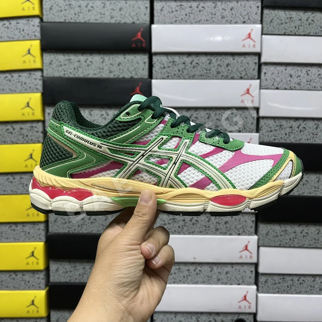 아식스 [WZ] 젤 큐뮬러스 16 1203A763-100 200408 Asics Gel-Cumulus 16 Green Cream Ivory 상세 이미지 6