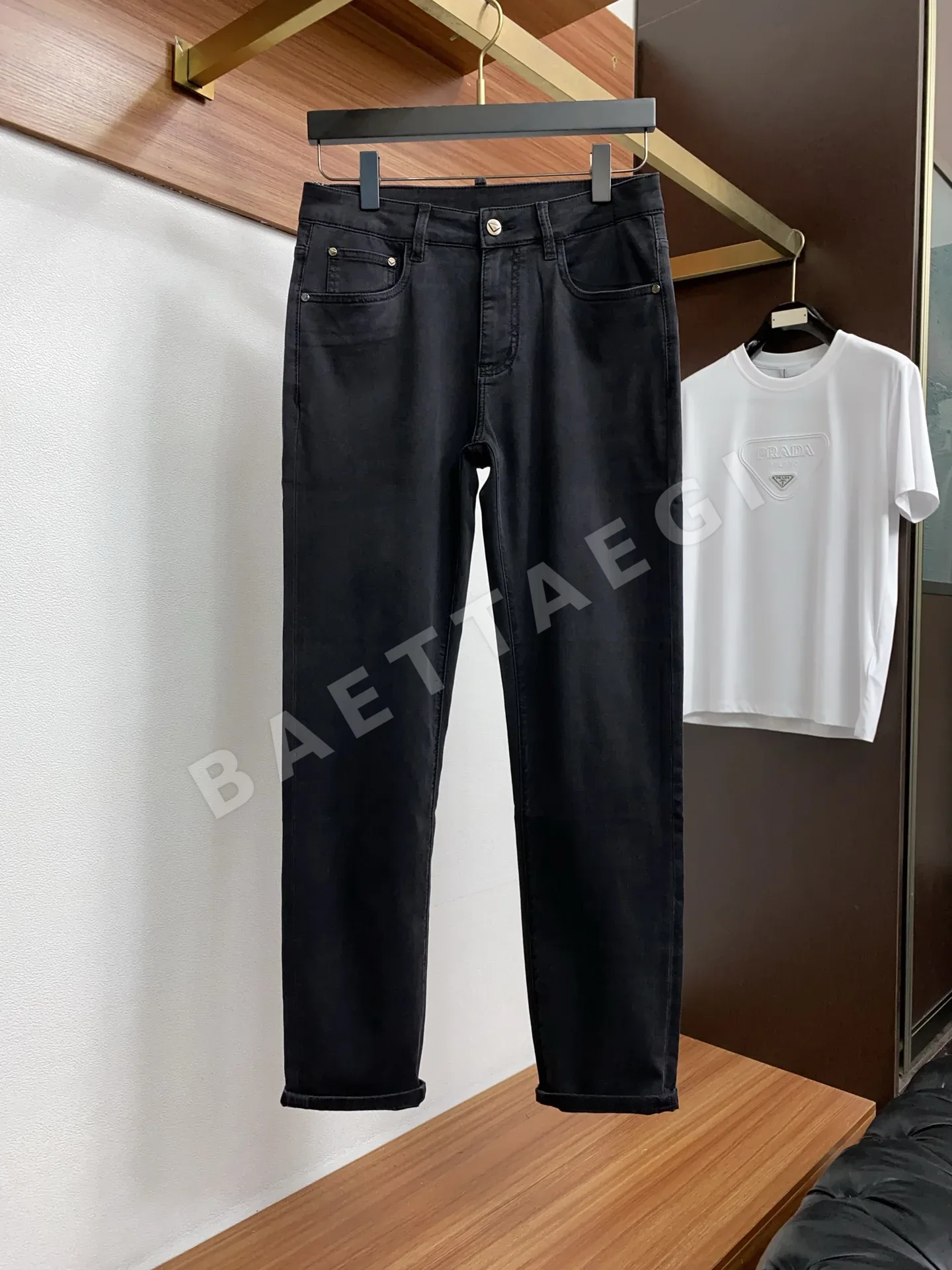 프라다 남성 데님 바지 상세 이미지 2