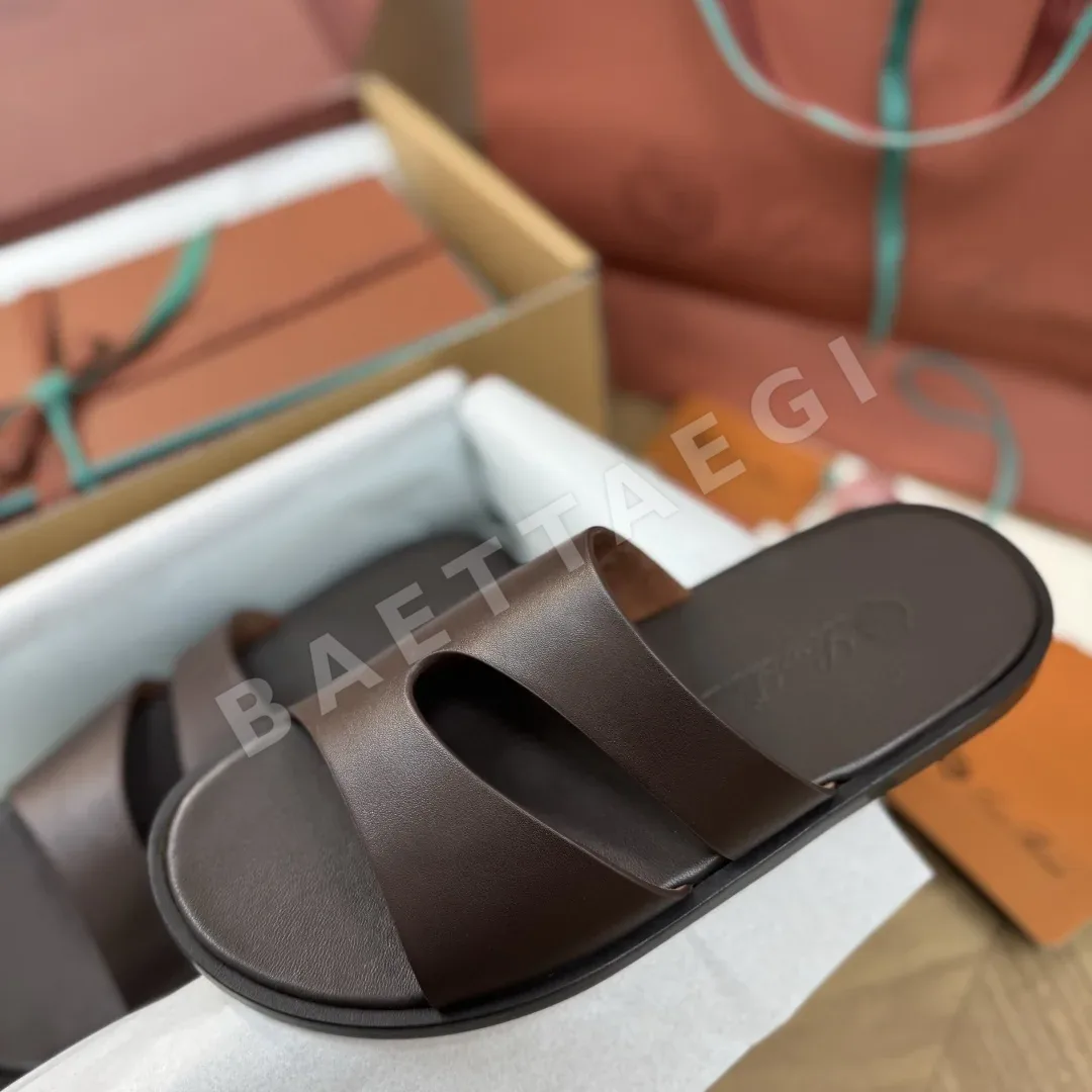 로로피아나 Pilat Plain Walk 가죽 샌들 남성화 상세 이미지 7