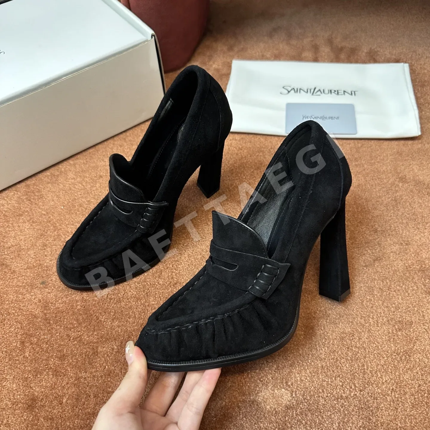 생로랑 YSL 앞코 덮인 뮬 슬리퍼 상세 이미지 8