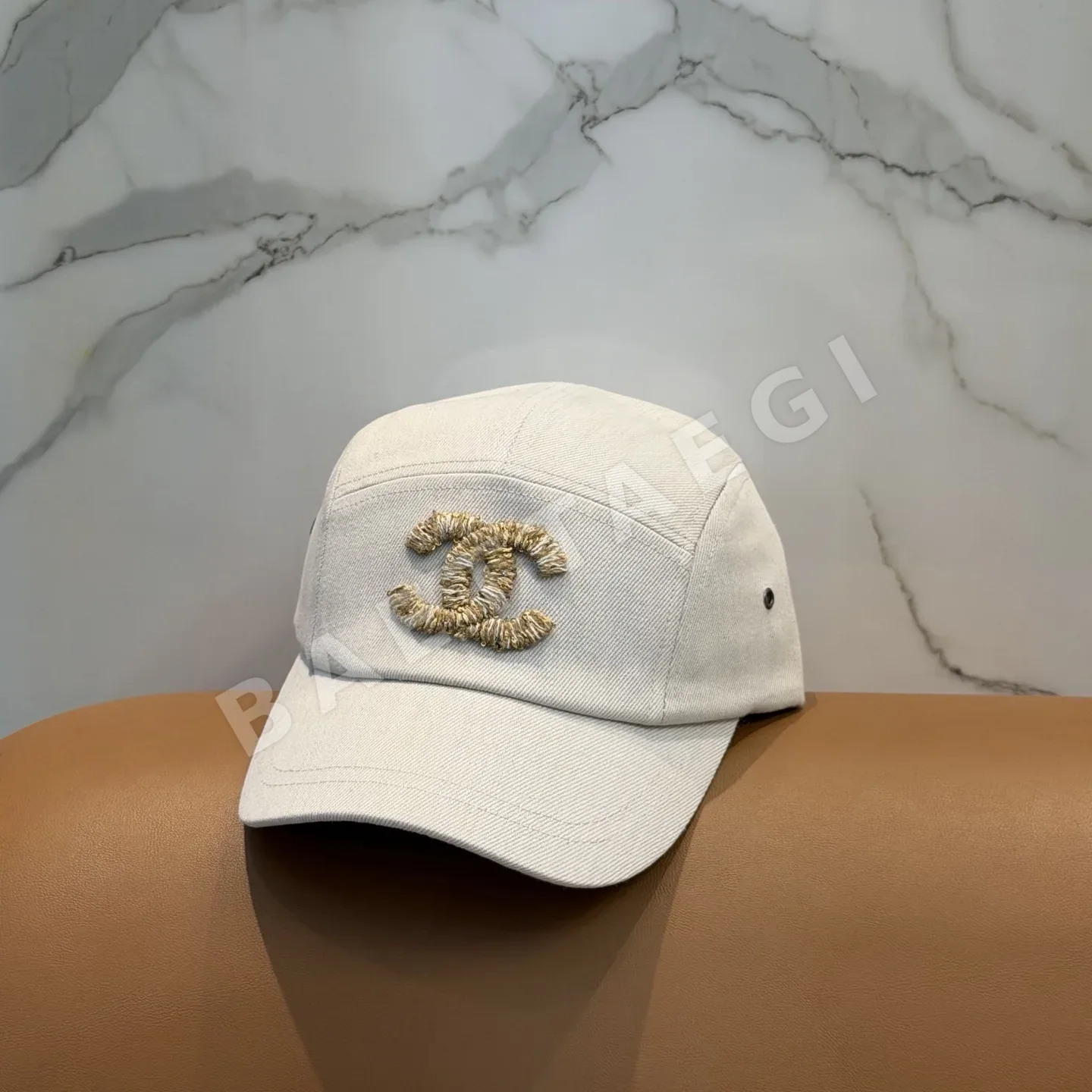 샤넬 3D 자수 로고 베이스볼 모자 상세 이미지 8
