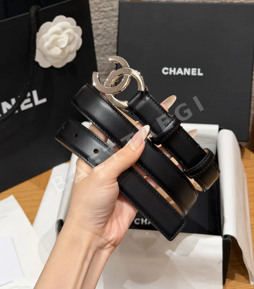 샤넬 더블 C 가죽 벨트 상세 이미지 2