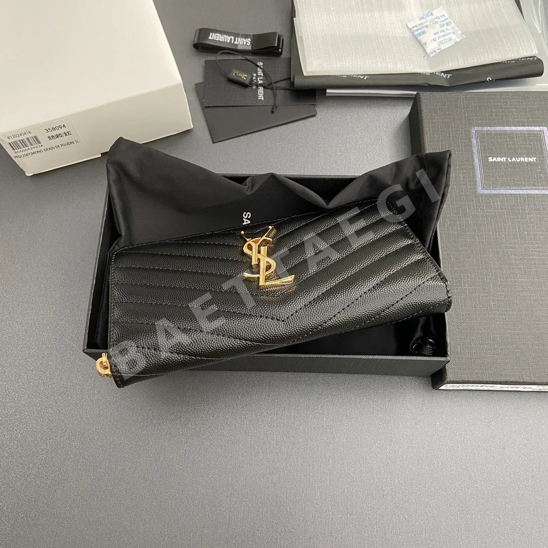 생로랑 YSL 로고 자카드 엠보싱 지퍼 지갑 상세 이미지 5