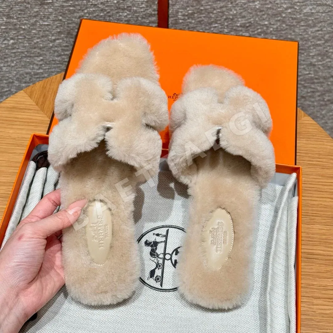 에르메스 오란 샌들 베이지 가죽 H 컷아웃 상세 이미지 6