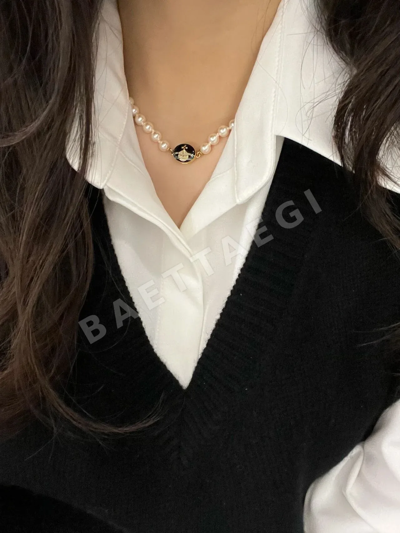 비비안웨스트우드 에나멜 진주 목걸이 상세 이미지 8