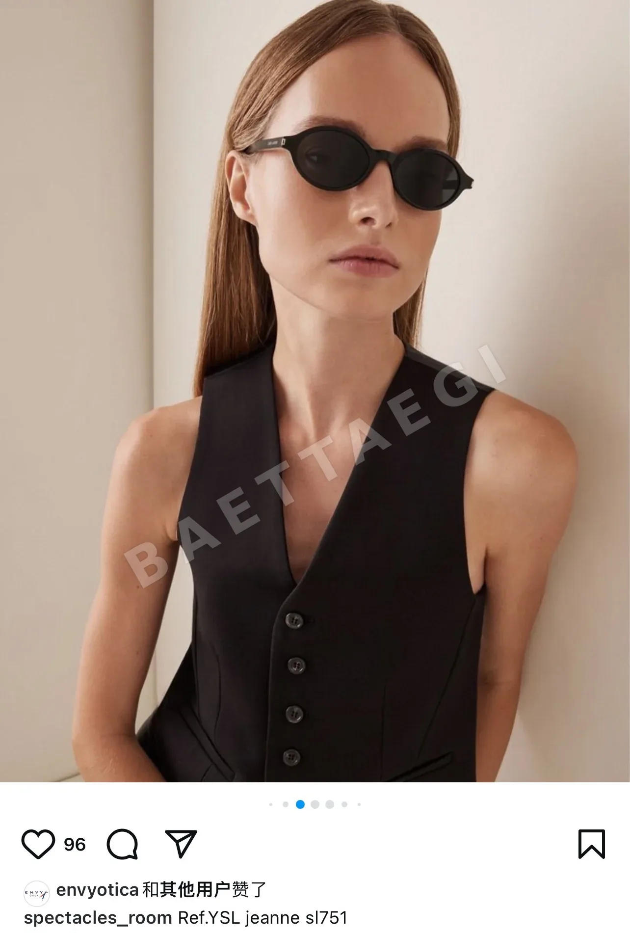 생로랑 선글라스 73482 Saint Laurent Sunglasses 상세 이미지 8