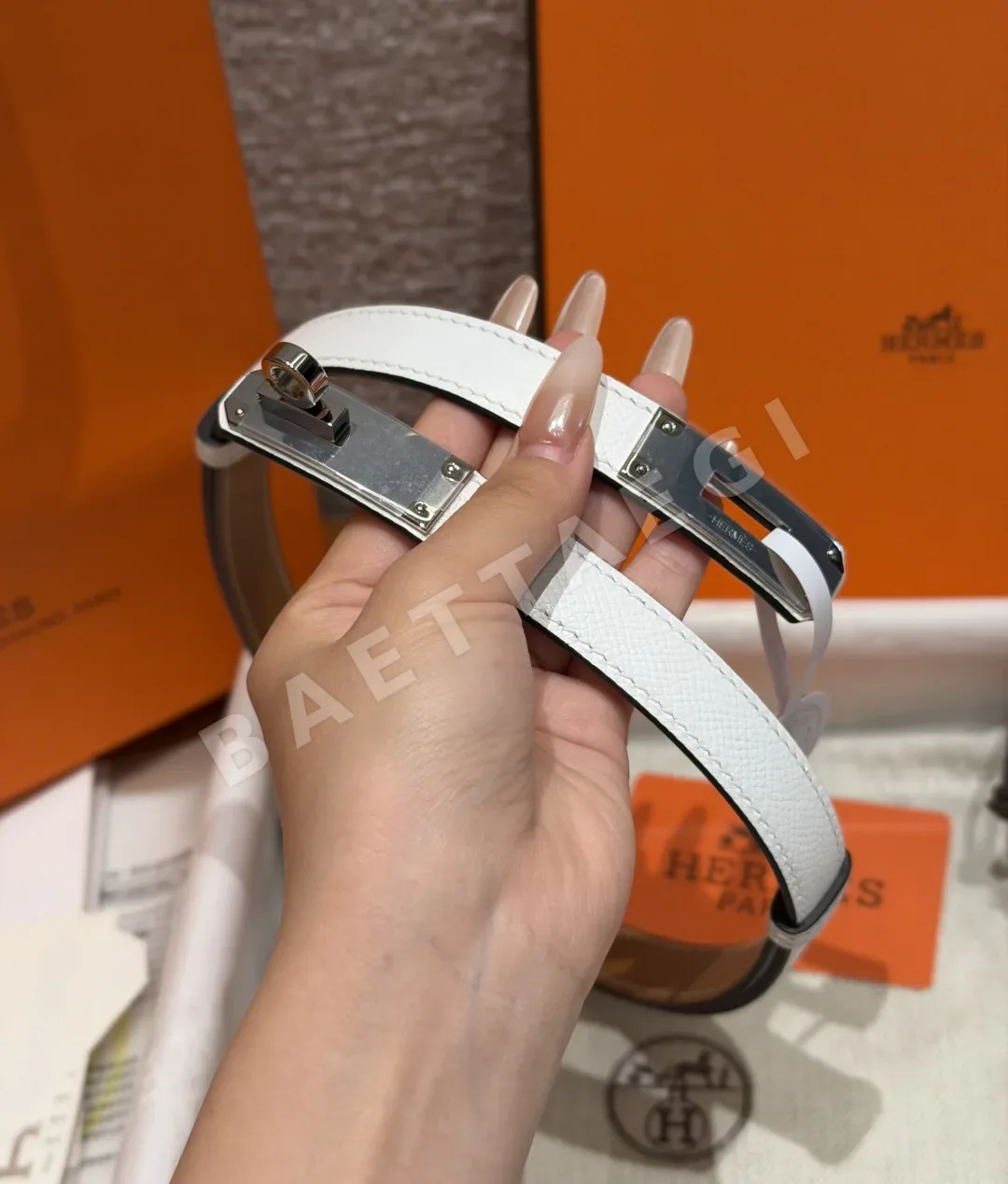 에르메스 켈리 18mm 가죽 벨트 상세 이미지 3