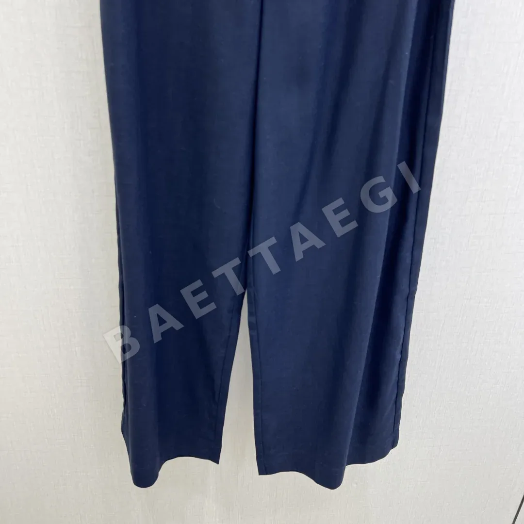 샤넬 린넨 와이드 팬츠 여성 바지 상세 이미지 6