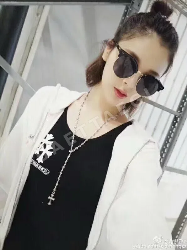 크롬하츠 조절 가능한 크로스 실버 목걸이 상세 이미지 6