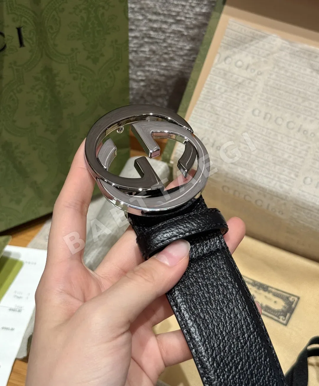 구찌 더블 G 가죽 벨트 상세 이미지 7