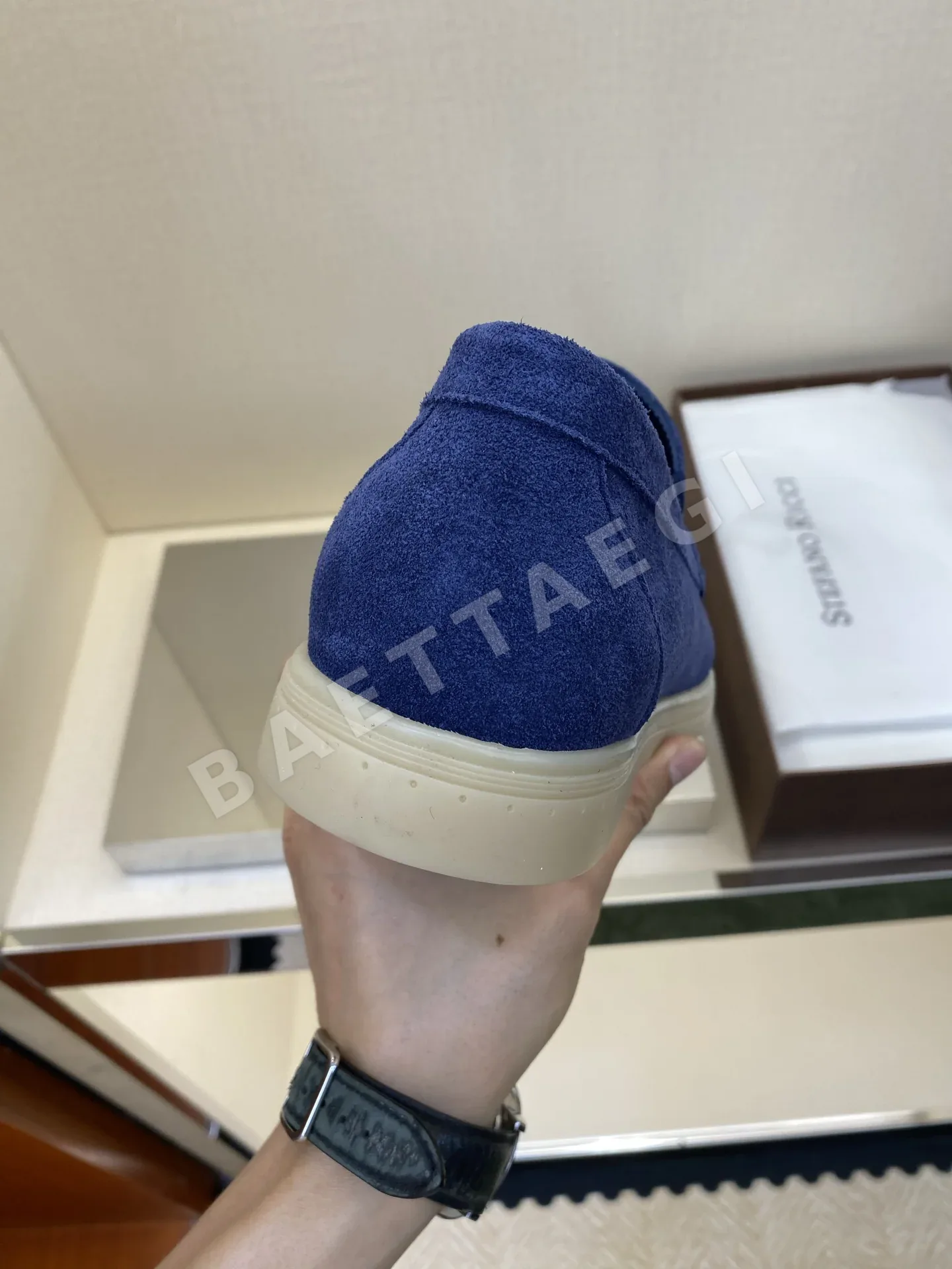 스테파노리치 로퍼 남성 카프스킨 이글 헤드 로고 상세 이미지 7
