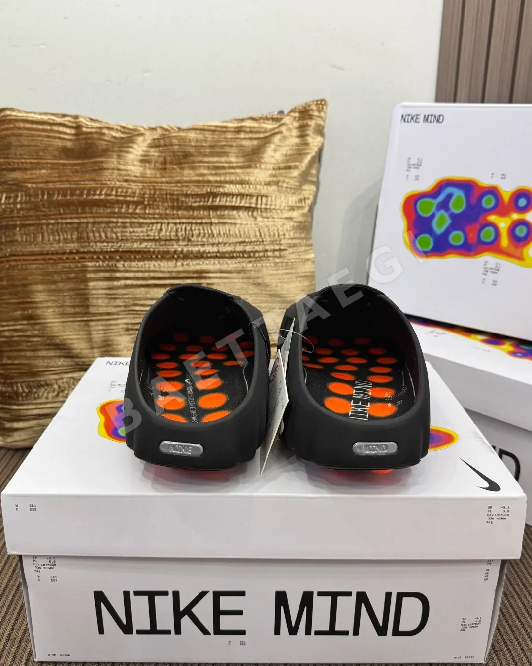 나이키 샌들 오렌지 폼 노드 마사지 상세 이미지 8