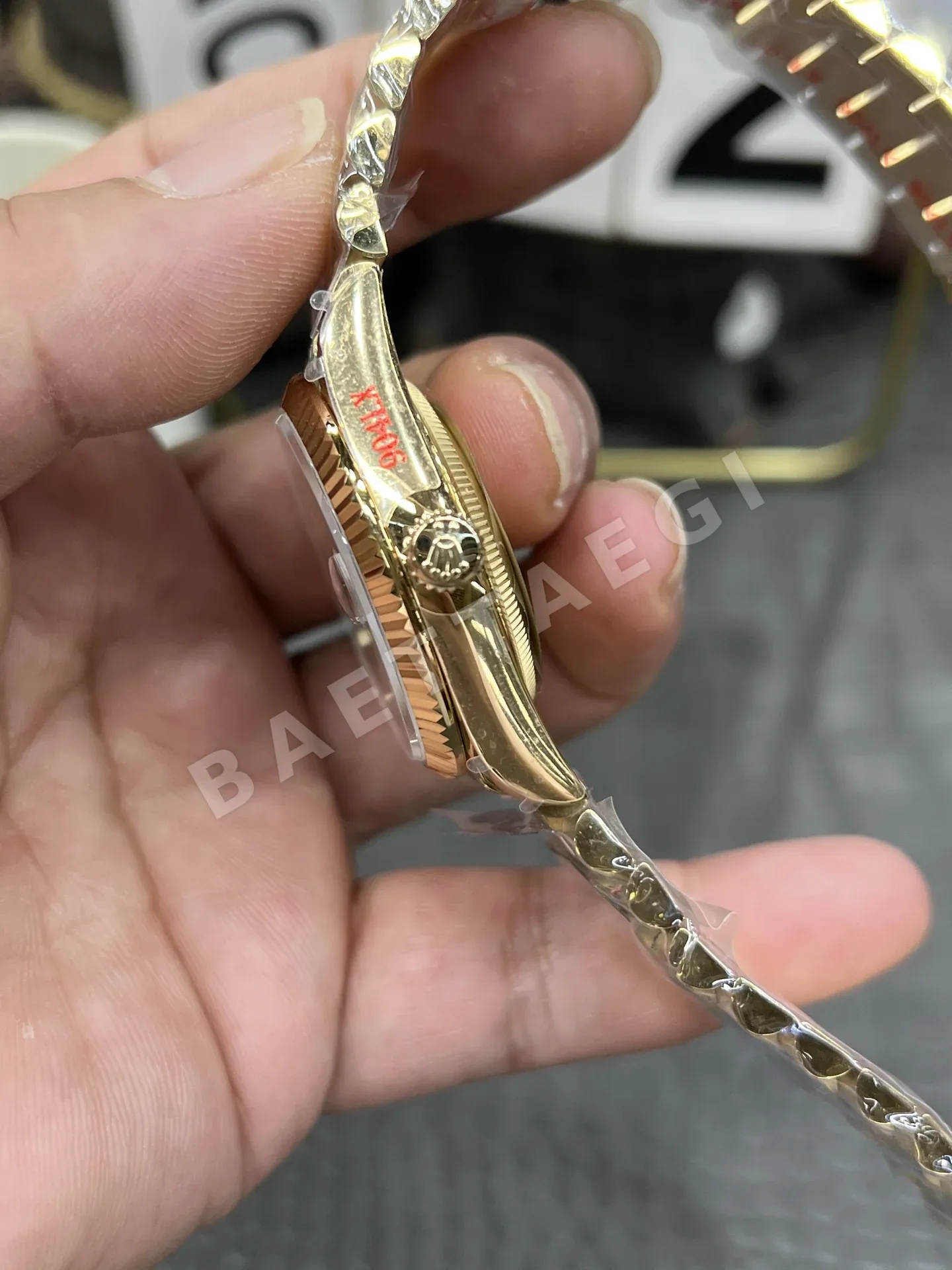 롤렉스 스모크 그린 다이아몬드 장식 시계 상세 이미지 6