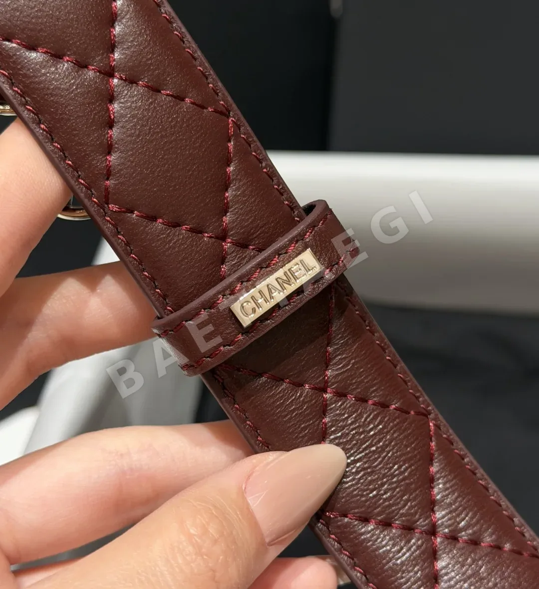 샤넬 더블 C 버클 가죽 벨트 상세 이미지 7