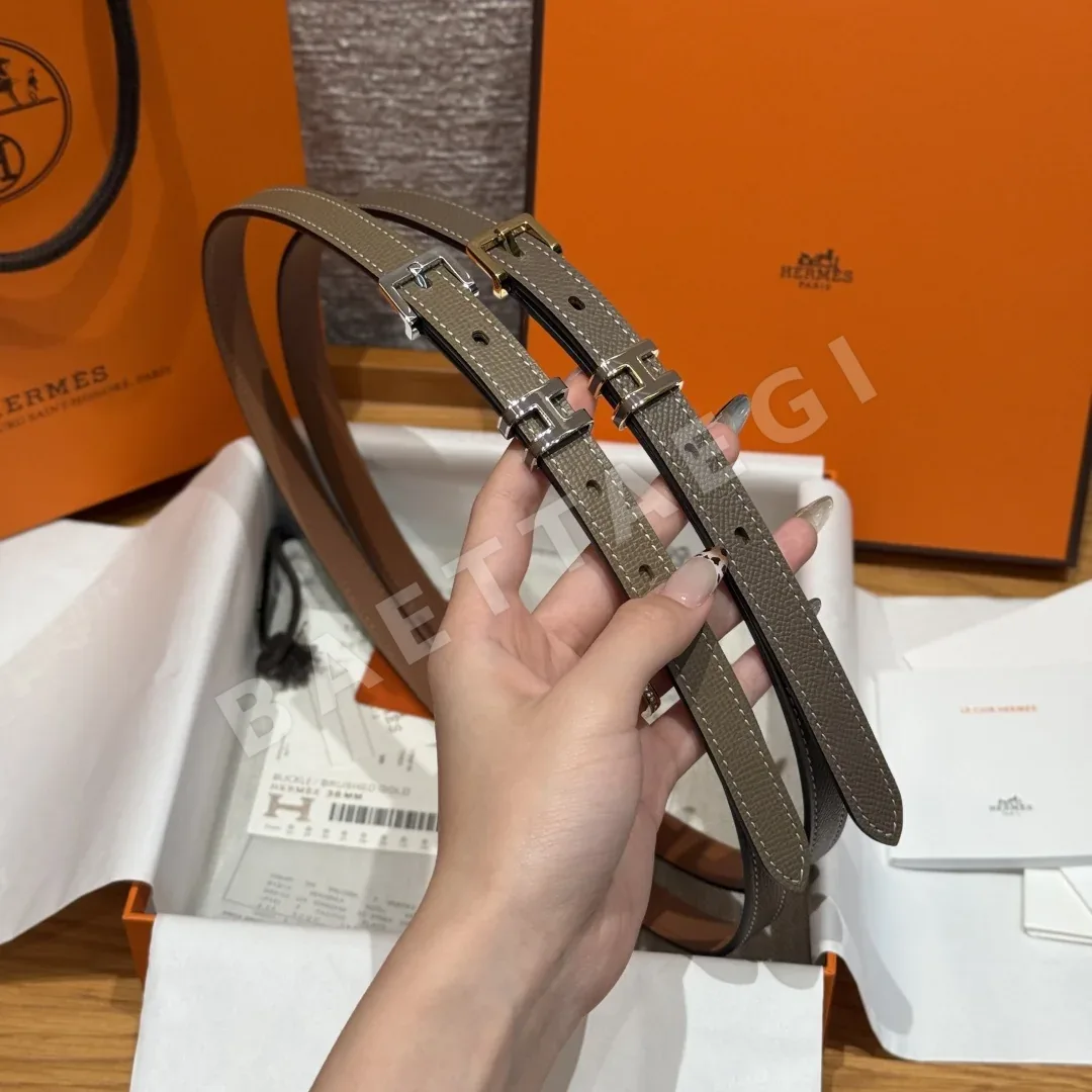 에르메스 H 플랫 양면 가죽 벨트 상세 이미지 1