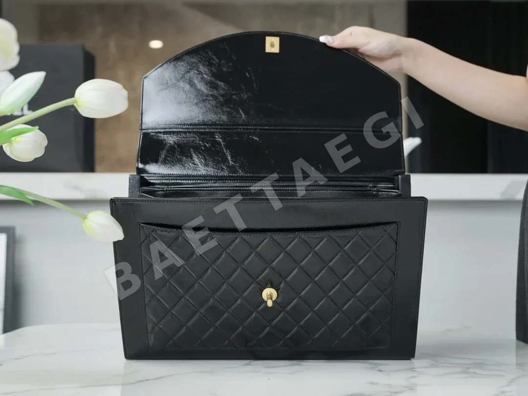 샤넬 램스킨 빈티지 브리프케이스 가방 상세 이미지 5