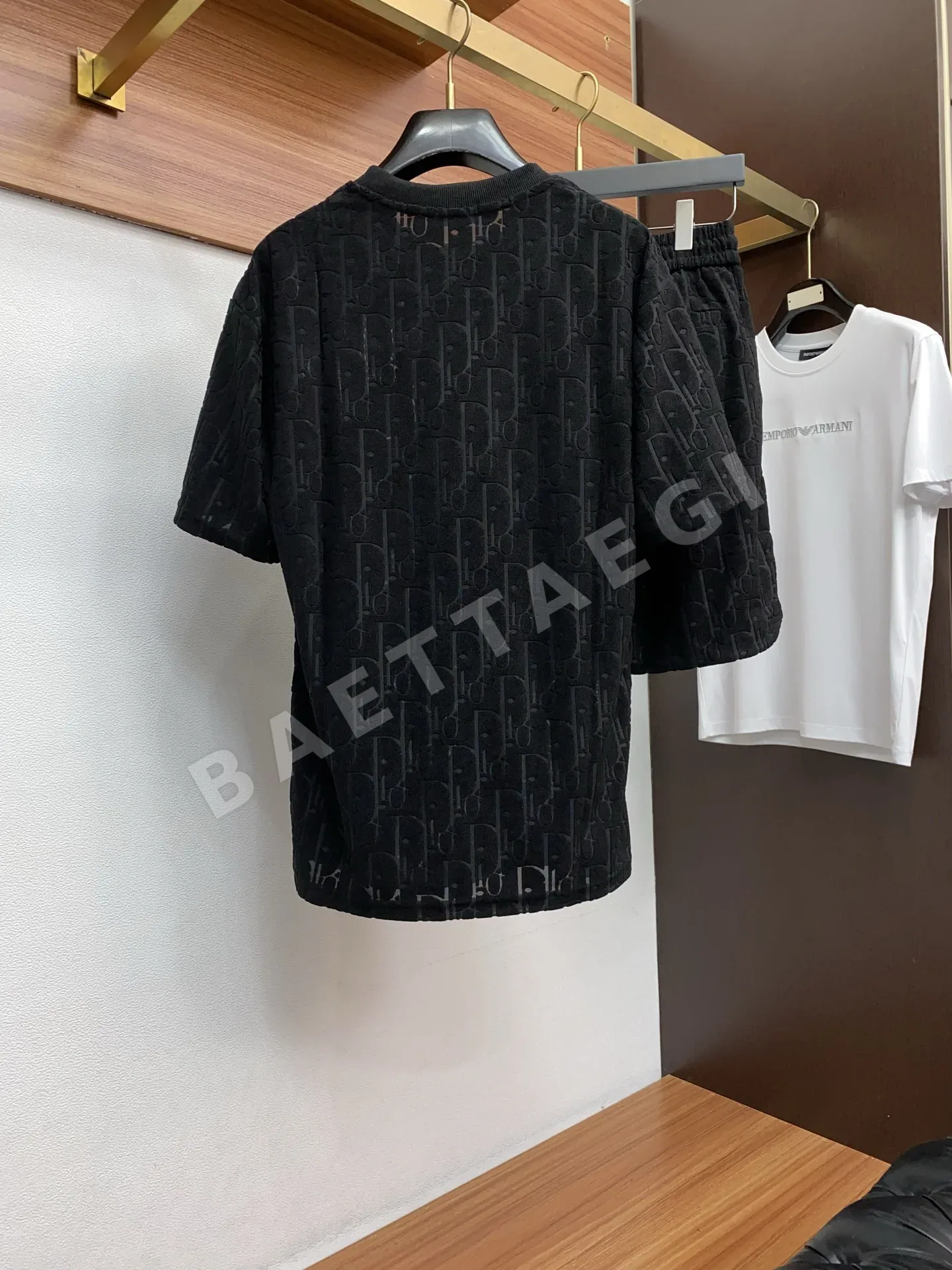 디올 퓨어 코튼 크루넥 남성 반팔 티셔츠 상세 이미지 10