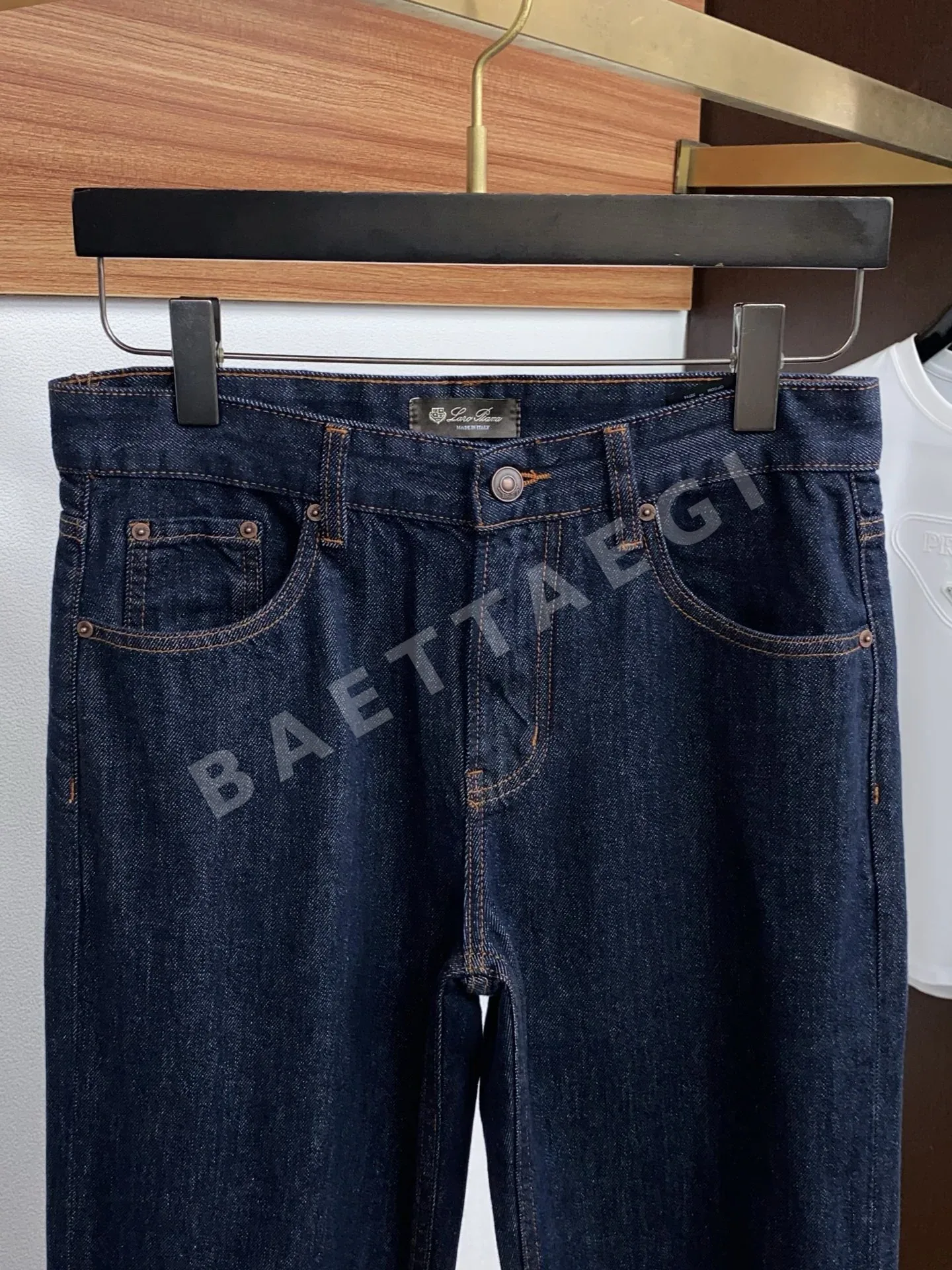 로로피아나 신축성 데님 남성 바지 상세 이미지 3