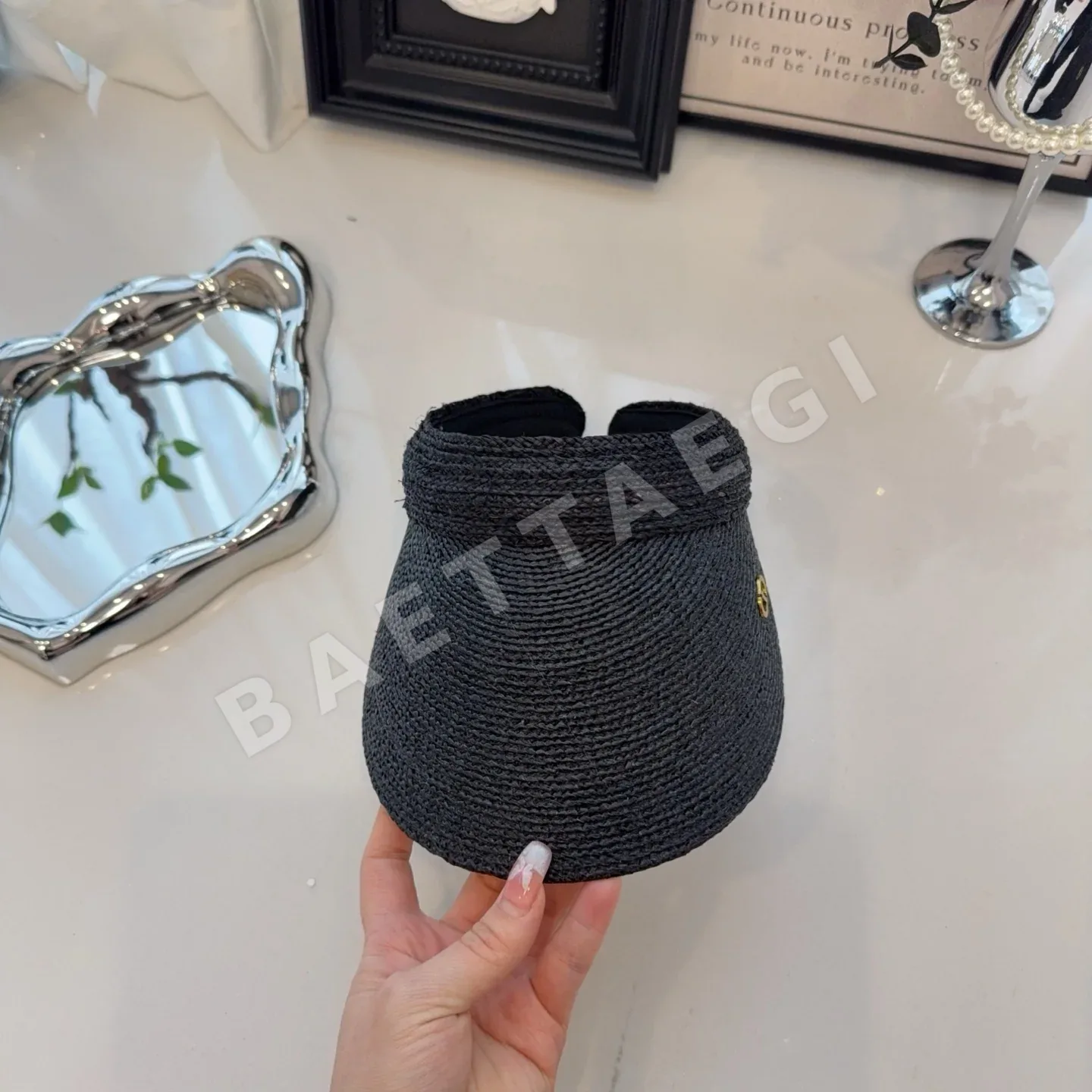 디올 라피아 바이저 모자 상세 이미지 8