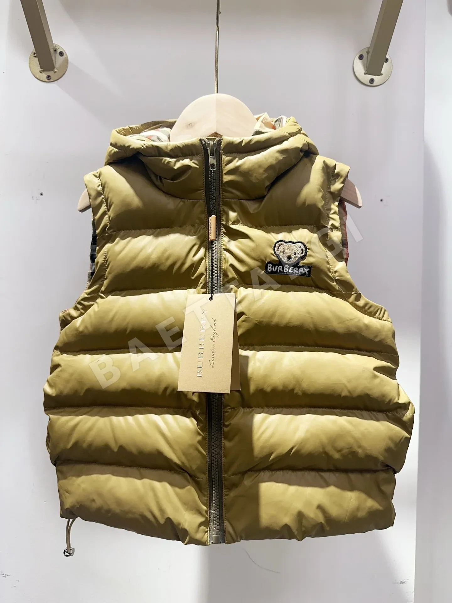 버버리 코튼 베스트 키즈 상세 이미지 5