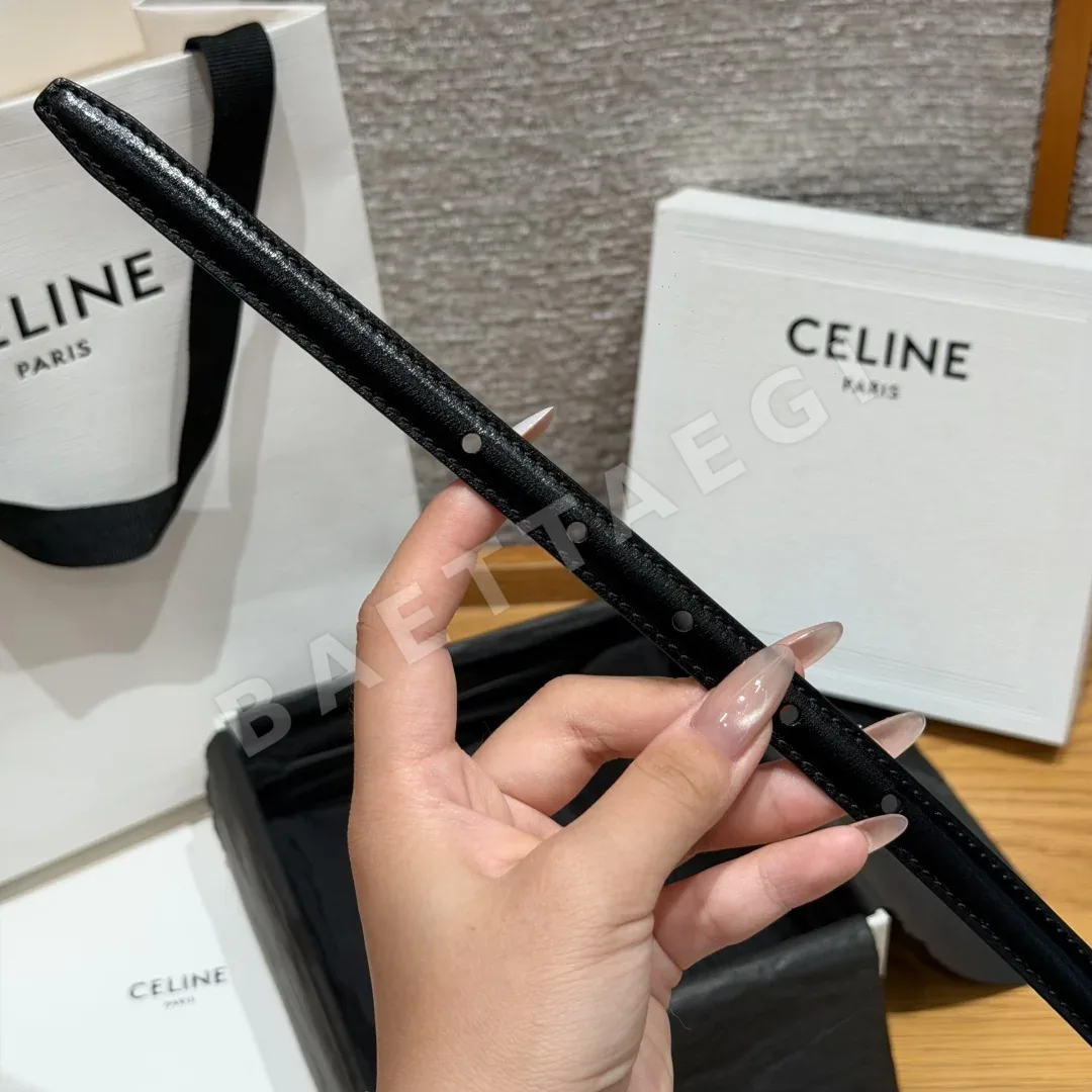 셀린느 MAISON 13mm 골드 버클 슬림 벨트 상세 이미지 9