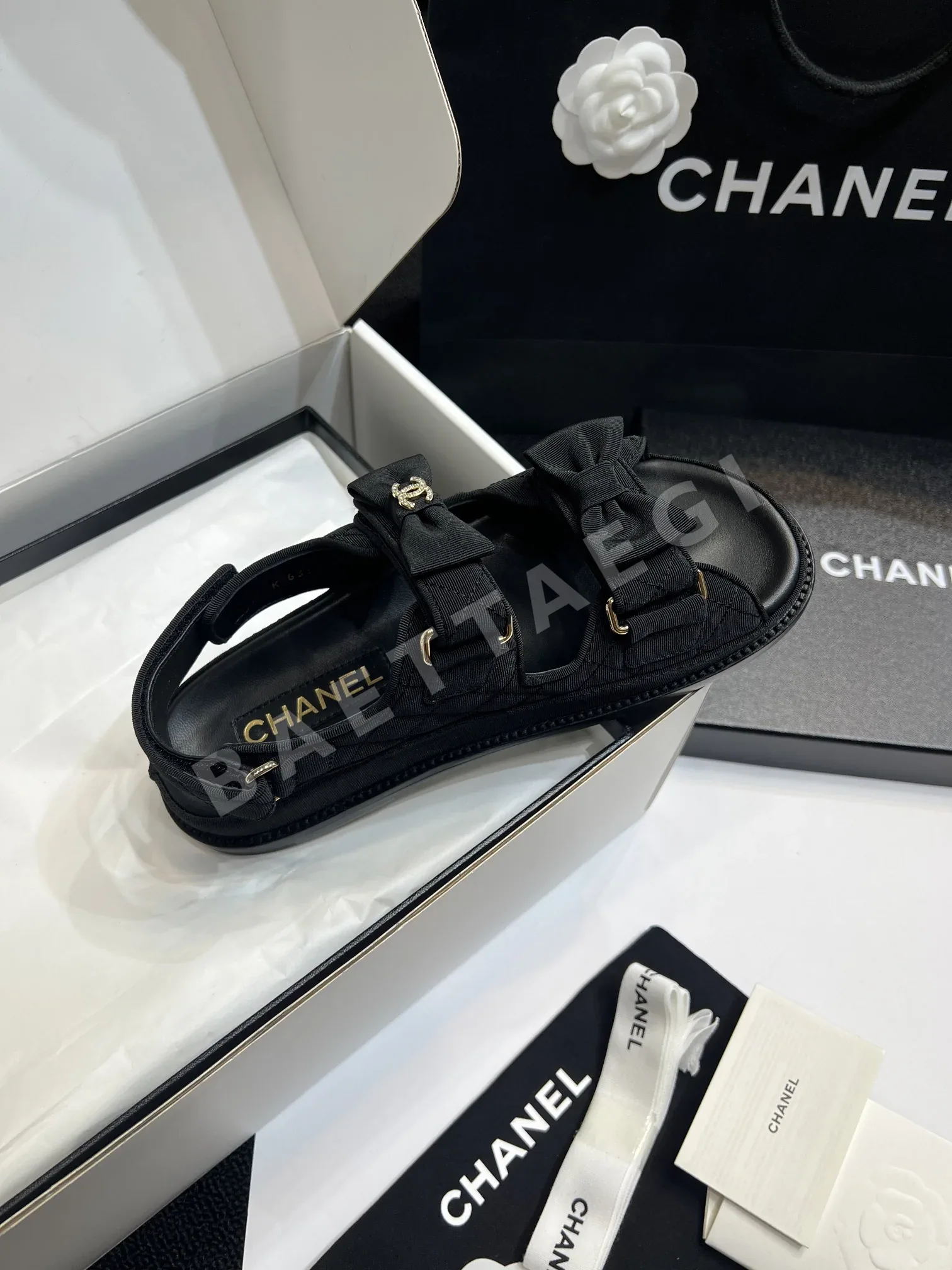 샤넬 더블 C 벨크로 캐주얼 샌달 상세 이미지 9