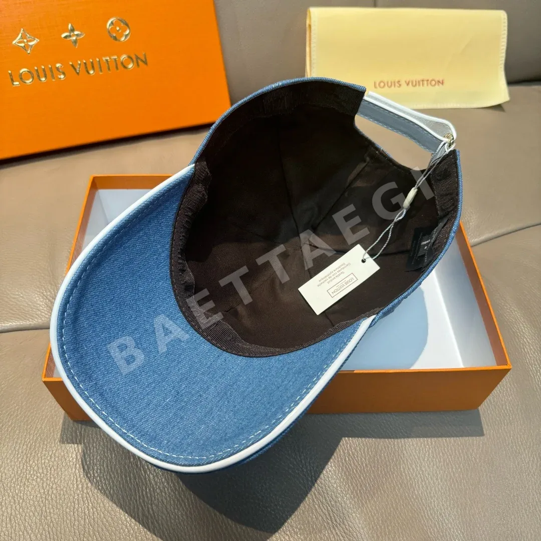 루이비통 데님 로고 엠보싱 야구모자 상세 이미지 6
