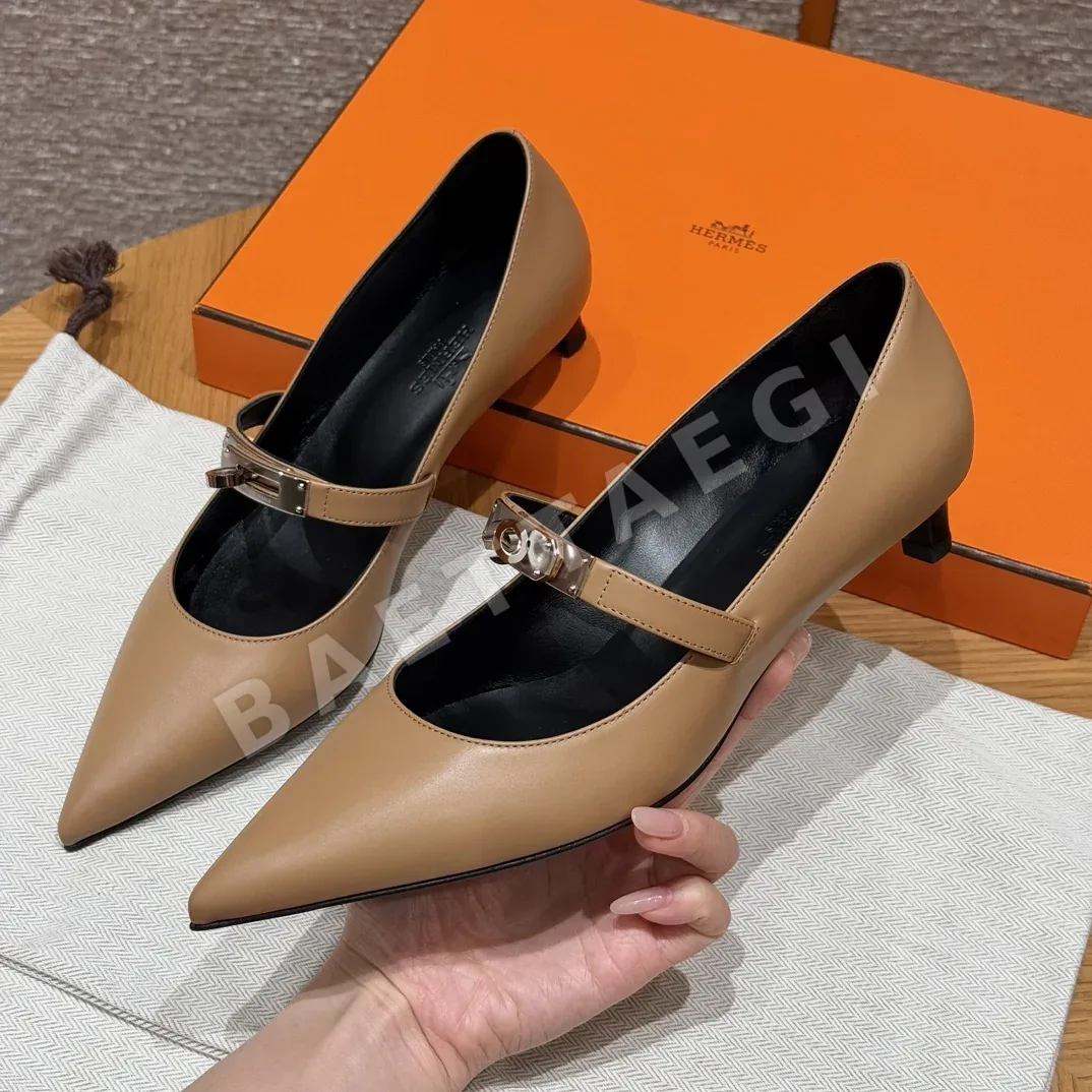 에르메스 키아라 40 Natural Calfskin 하이힐 165680