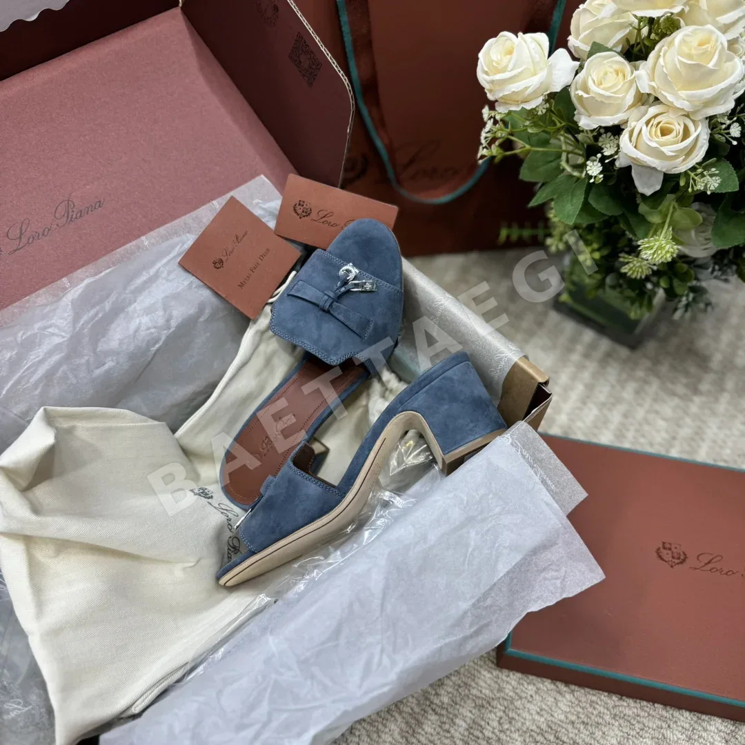 로로피아나 스웨이드 어린양가죽 샌들 상세 이미지 4