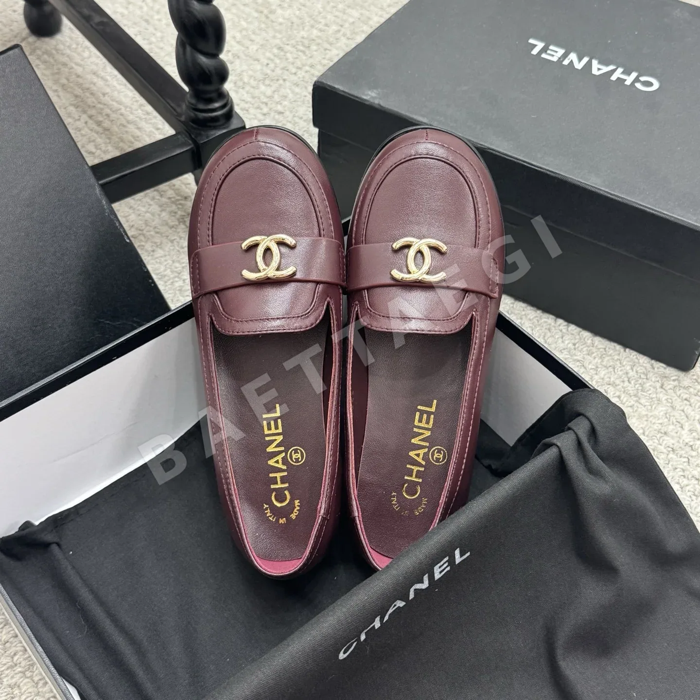 샤넬 송아지가죽 로퍼 42314