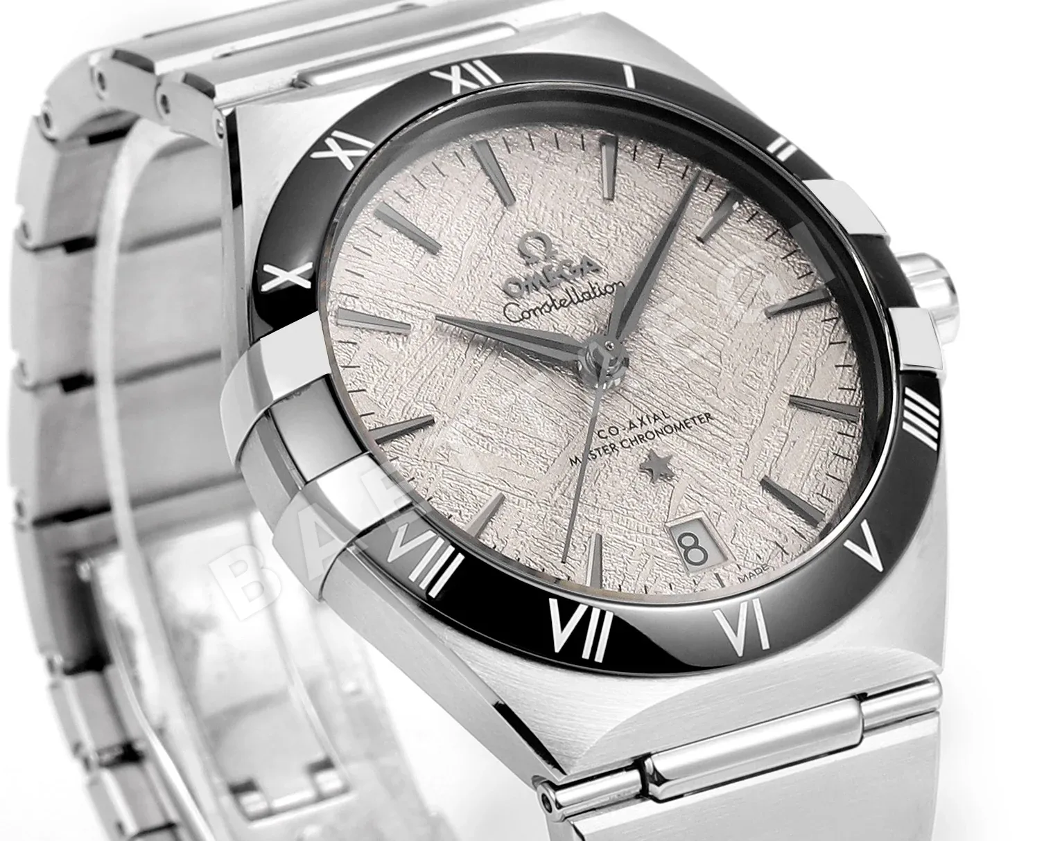 오메가 컨스텔레이션 남성 가죽 스트랩 시계 상세 이미지 2