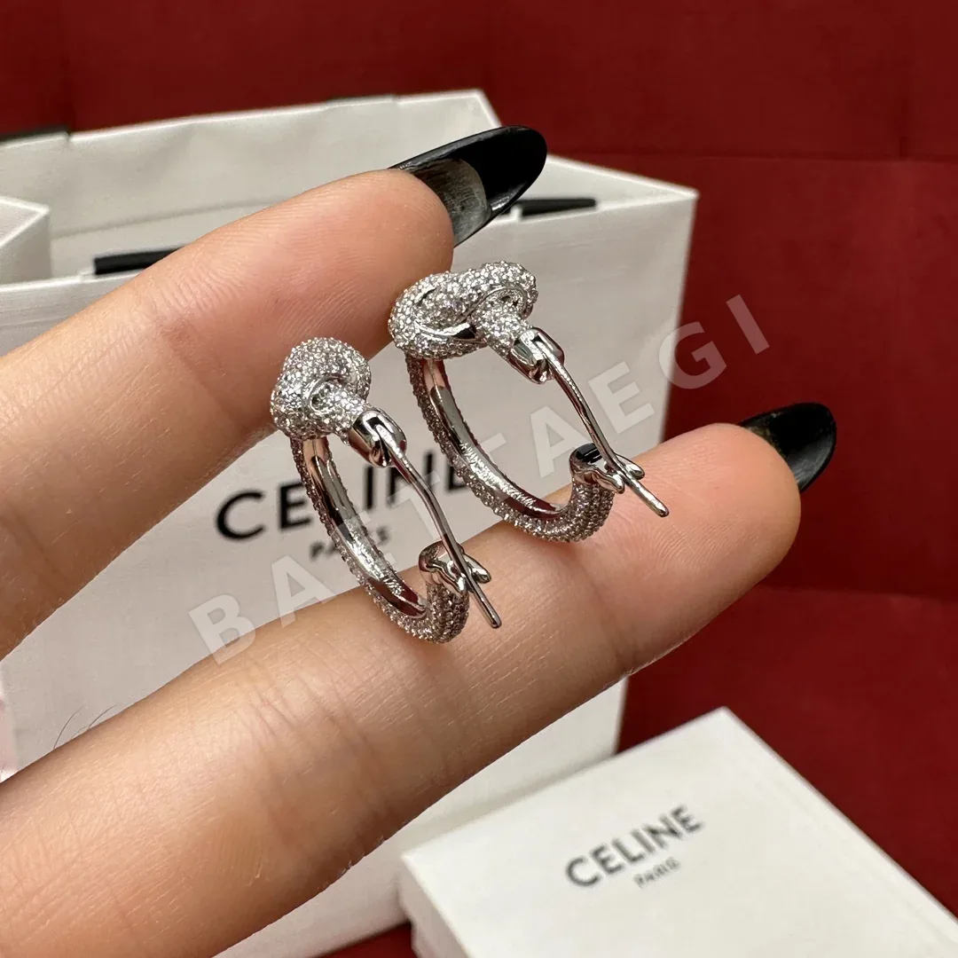 셀린느 노트 스파클 다이아몬드 후프 귀걸이 상세 이미지 2